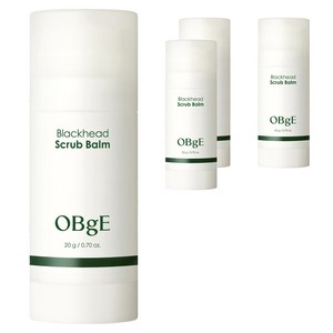 OBge 블랙헤드 스틱 스크럽 밤, 20g, 4개, 1개입