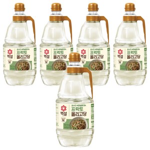백설 프락토 올리고당, 2.45kg, 5개
