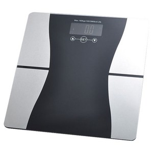 바디라이너 스마트 디지털 체지방 체중계, 블랙 + 스테인리스, BL1000