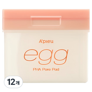 어퓨 EGG PHA 깐달걀 모공 패드 180g, 80매입, 12개