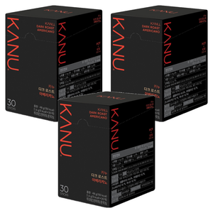카누 다크 로스트 아메리카노 원두커피스틱, 1.6g, 30개입, 3개