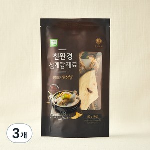 몸애조화 친환경 삼계탕 재료, 80g, 3개