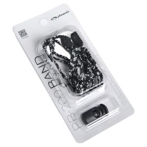 피닉스 패브릭 수제 수경 밴드 PB-200, Black + Silver, 1개