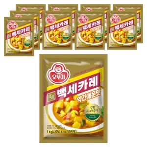 오뚜기 백세카레 약간매운맛, 1kg, 10개