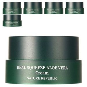네이처리퍼블릭 리얼 스퀴즈 알로에베라 크림, 55ml, 6개