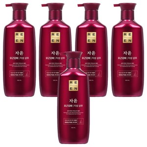 리엔 자윤 모근강화 지성 샴푸, 500ml, 5개