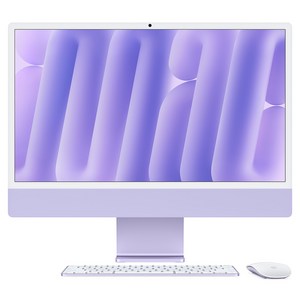 Apple 아이맥 24 M4칩, 퍼플, M4 10코어, 10코어 GPU, 16GB, 256GB, Nano-texture 글래스