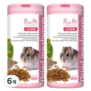 로라펫 건조밀웜 간식, 115g, 6개