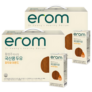 이롬 황성주 박사의 국산콩 두유 호두 아몬드, 190ml, 48개