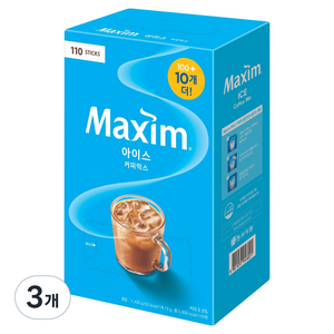 맥심 아이스 커피믹스, 13g, 110개입, 3개