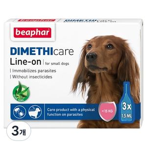 비아파 강아지 디메치케어 라인온 소형견용 3p, 혼합색상, 4.5ml, 3개