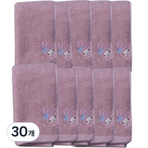 산리오 캐릭터즈 세면타올 170g pani-ys-0801, 핑크, 30개