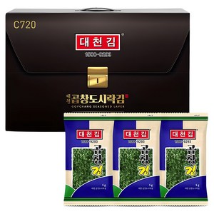 대천김 곱창 도시락김 세트, 5g, 20개