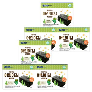 베베쿡 처음 먹는 어린이김, 15g, 6개, 오리지널