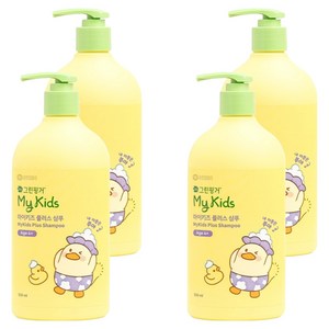 그린핑거 마이키즈 플러스 샴푸 복숭아향, 500ml, 4개