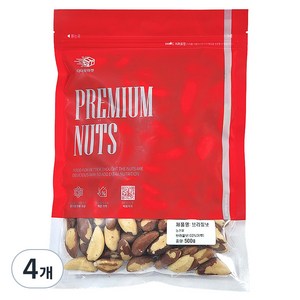 다다모마켓 브라질너트, 500g, 4개