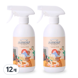 뽀숑하우스 반려동물 탈취제 포근한 낮잠, 500ml, 12개