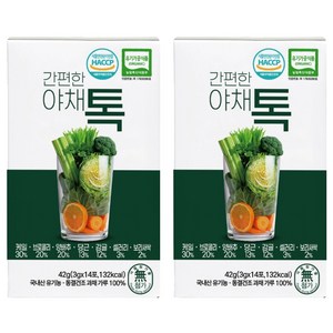산마을 간편한 야채톡 14p, 42g, 2개