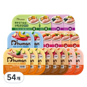 듀먼 전연령 강아지 버라이어티 화식사료 종합 8종, 혼합맛, 100g, 54개