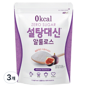 설탕대신 대체당 나한과 알룰로스, 1.2kg, 3개