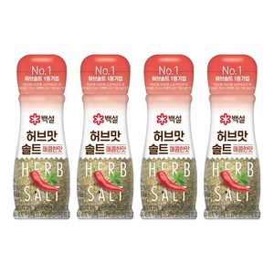 백설 허브맛솔트 매콤한 맛, 50g, 4개
