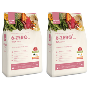 네츄럴랩 키튼 6 ZERO PLUS CAT 1 건식사료, 가수분해 참치, 2kg, 2개