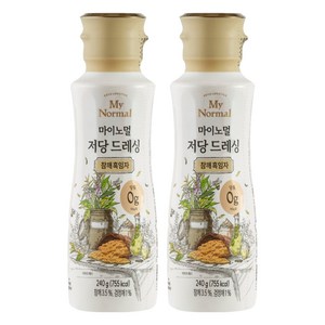 마이노멀 저당 드레싱 참깨흑임자, 240g, 2개