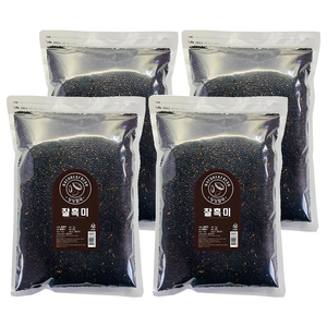 싱싱잡곡 찰흑미, 3kg, 4개