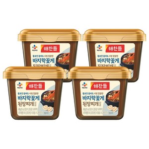 해찬들 물로만 끓여도 시원 깔끔한 바지락꽃게 된장찌개양념, 450g, 4개