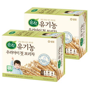 순작 유기농 우리아이 첫 보리차 티백, 8g, 20개입, 2개