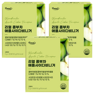 퍼니트 리얼 콤부차 애플사이다비니거, 5g, 30개입, 3개
