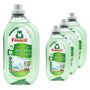 프로쉬 알로에베라 액상 세탁세제 본품, 1.5L, 4개