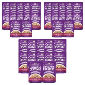 스텔라앤츄이스 성묘 카니보어 크레이빙스 습식사료, 닭+참치, 79g, 36개