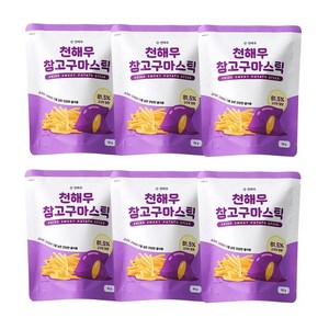 천해무 참 고구마 스틱, 50g, 6개