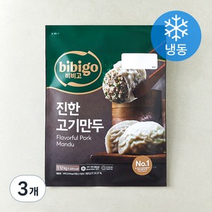 비비고 얇은피 진한 고기만두 (냉동), 1.12kg, 3개