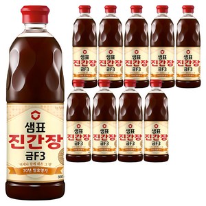 샘표 진간장 금F3, 860ml, 10개