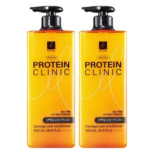 엘라스틴 아미노 프로틴 클리닉 손상 컨디셔너 플로럴 프루티향, 855ml, 2개
