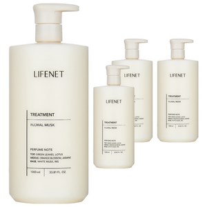 라이프넷 트리트먼트 플로럴 머스크, 1L, 4개