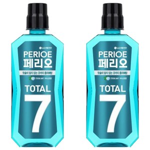 페리오 토탈 7 가글 구강청결제 스트롱민트, 760ml, 2개