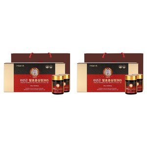 정원삼 6년근 발효홍삼정365 + 쇼핑백, 800g, 2세트
