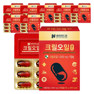 네이처드림 크릴오일 골드 1000mg, 30정, 8개