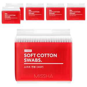 미샤 소프트 면봉, 6개, 300P