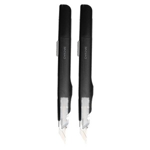 아날로그 크롬 커터칼 AC001B, 블랙에디션, 2개