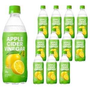 클룹 애사비소다 레몬비니거 제로, 12개, 500ml