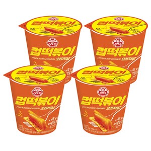 오뚜기 컵떡볶이 오리지널, 136.3g, 4개