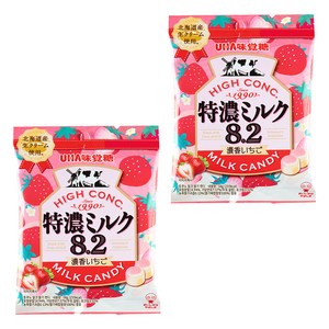 유하미카쿠토 토쿠노 밀크 딸기 캔디, 58g, 2개