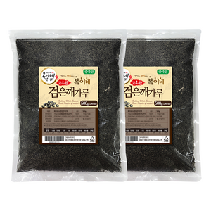 복이네먹거리 중국산 고소한 볶음 검은깨가루, 500g, 2개
