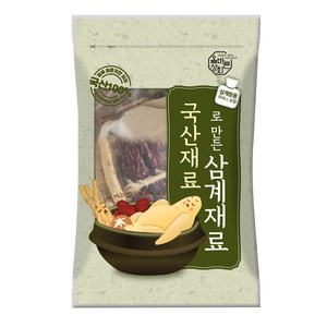 올바른상회 국산재료로 만든 삼계 재료, 1개, 100g