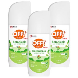 OFF 보태니컬 미스트 모기기피제, 118ml, 3개