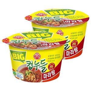 오뚜기 빅컵누들 마라탕 용기 71.3g, 2개